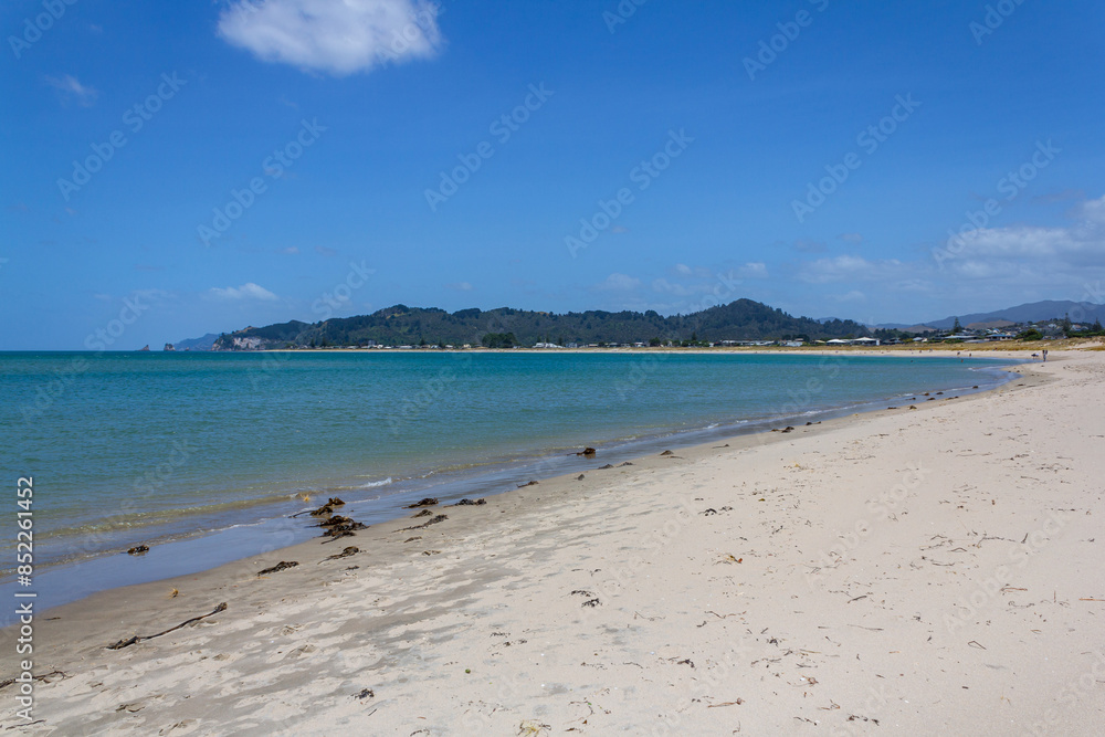Landscape Scenery of Whangamata Beach, North Island, New Zealand