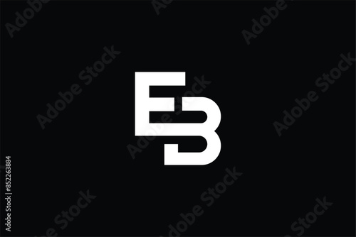 letter EB iconic modern vector logo icon symbol, letter EH HB  EB modern business logo, letter EB chain link logo, letter EB finance investment business logo, letter E water fountain logo, fountain