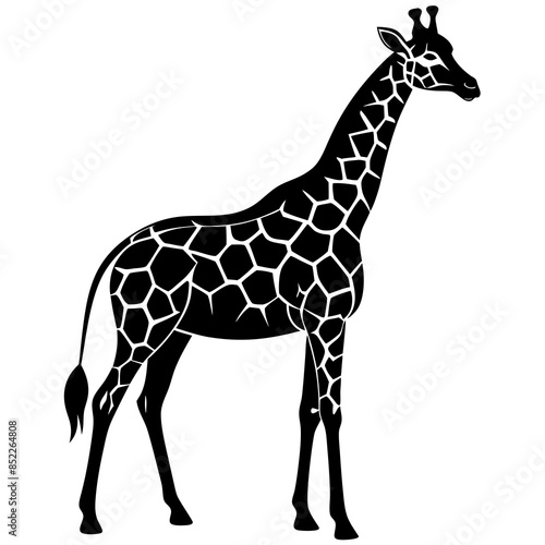 giraffe vector illustration photo