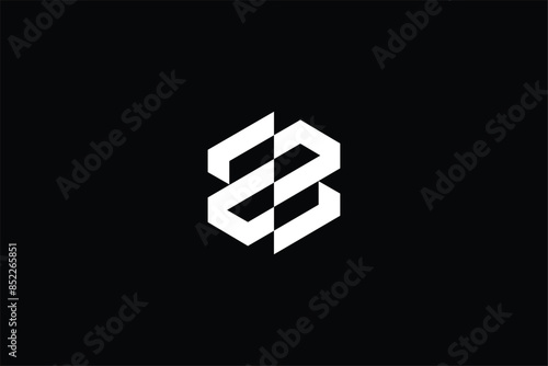 SS abstract vector, letter SS chain link logo, letter SS S sawn logo, letter S SS  modern swan logo, logomark, flying swan geometric logo, finance logo 