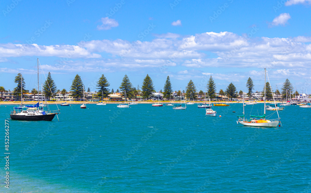 Boats Mooring at Pilot Bay, Mount Maunganui Beach, Tauranga - New Zealand