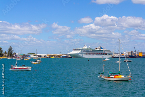 Boats Mooring at Pilot Bay, Mount Maunganui Beach, Tauranga - New Zealand
