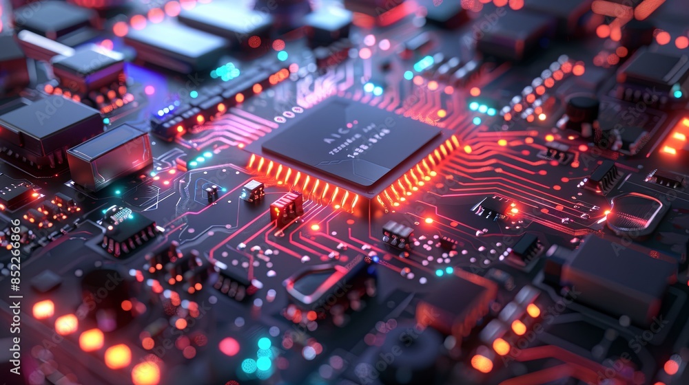 an abstract hardware board an abstract hardware board