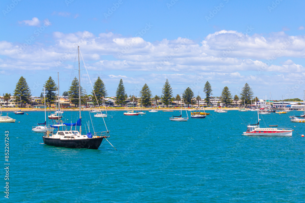 Boats Mooring at Pilot Bay, Mount Maunganui Beach, Tauranga - New Zealand