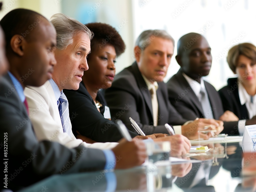Diverse Group of Professionals in a Business Meeting Diverse Group of Professionals in a Business Meeting