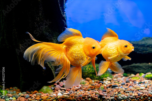 Pareja de Goldfish dorados