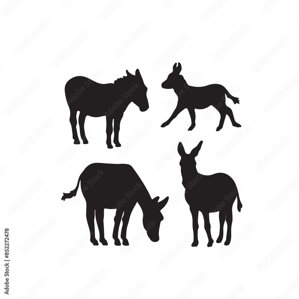 silhouettes of horses silhouettes of horses