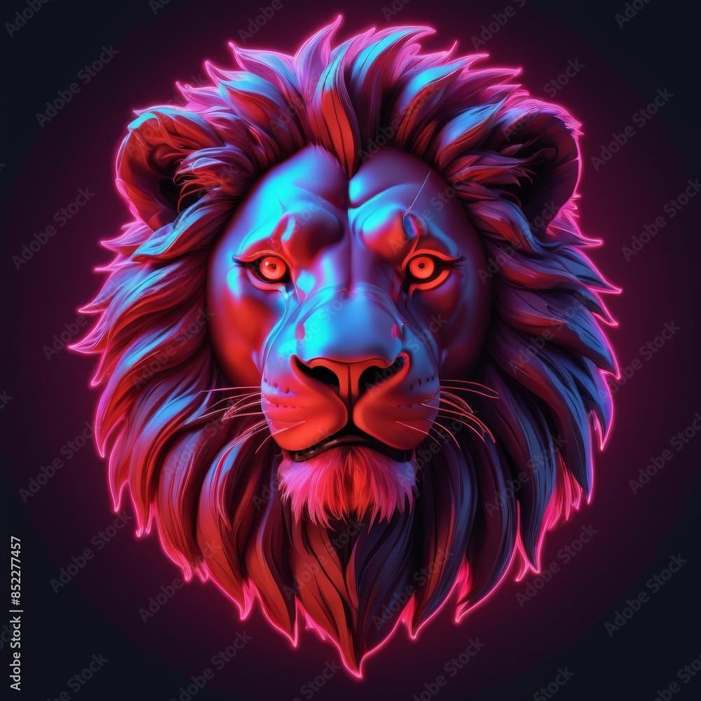 lion head illustration
