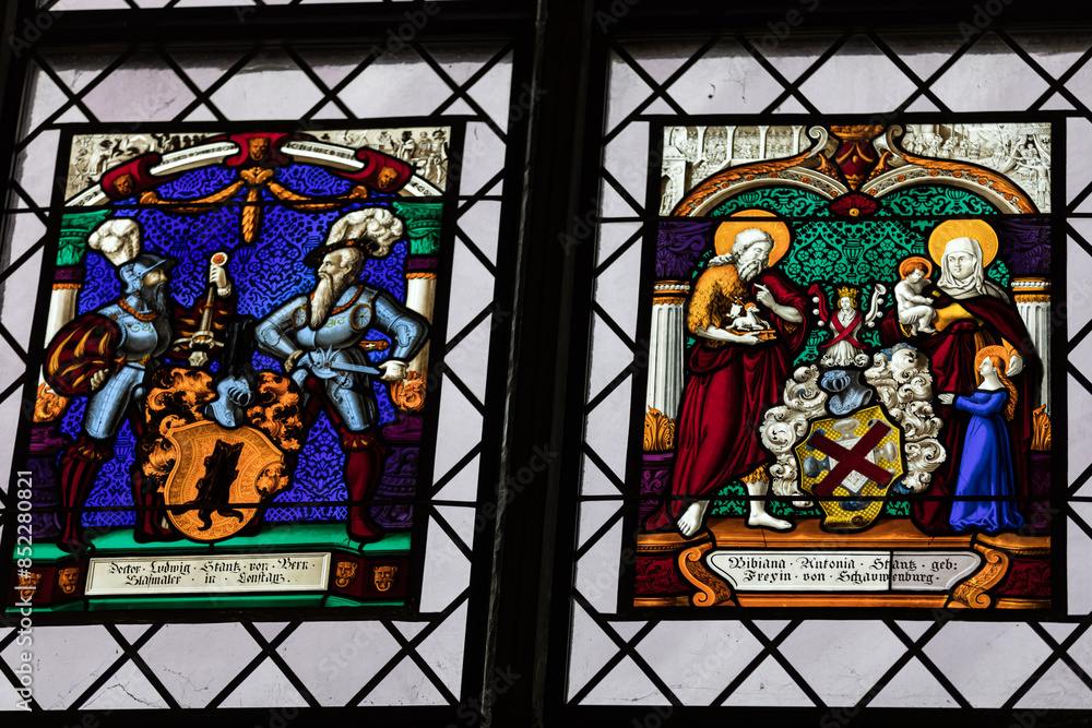 Obraz premium stained glass window