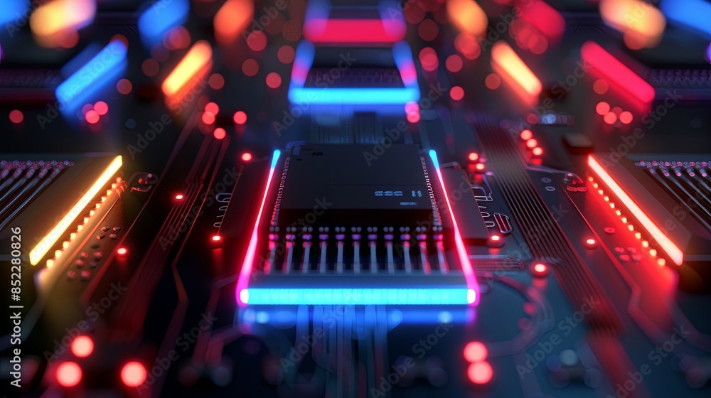 an abstract hardware board an abstract hardware board