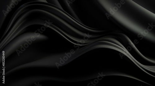 Elevate your space with our modern black wallpaper featuring abstract waves for a sleek and stylish look.