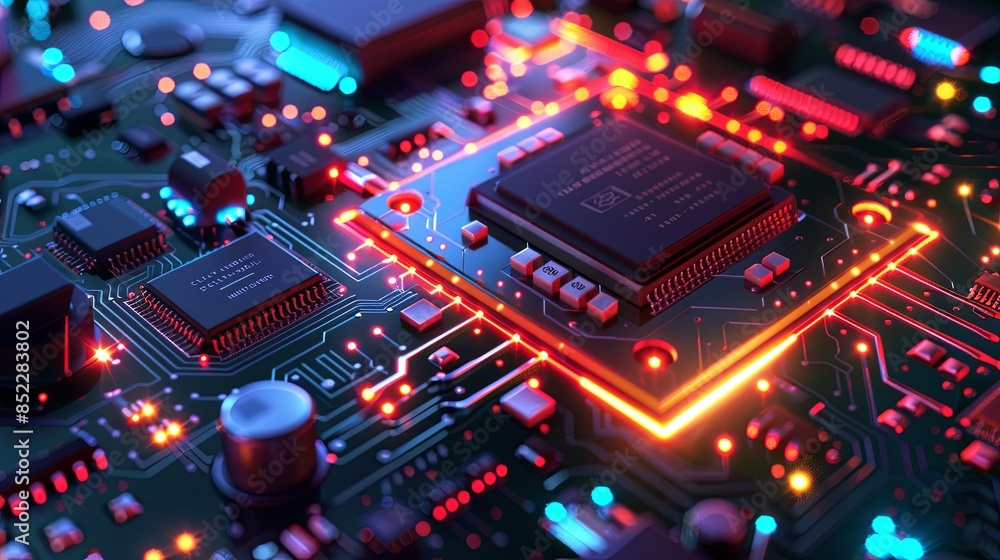 an abstract hardware board an abstract hardware board