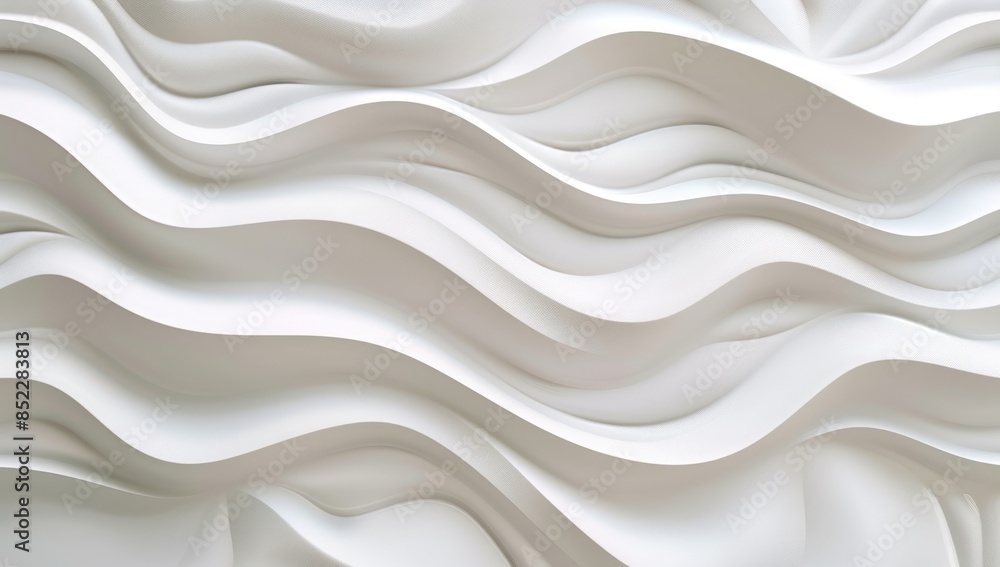Fototapeta premium A white background with a wave pattern