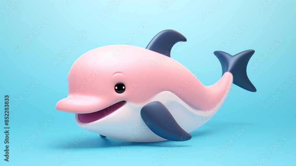 Adorable clay Killer Whale sculpture in muted pastels, a whimsical clay icon created with Blender against a matte background. Adorable clay Killer Whale sculpture in muted pastels, a whimsical clay icon created with Blender against a matte background.
