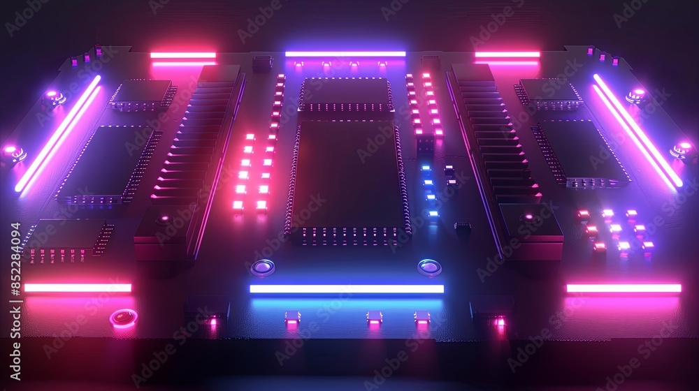 an abstract hardware board an abstract hardware board