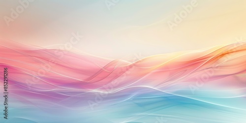 Abstract Pastel Waves Background