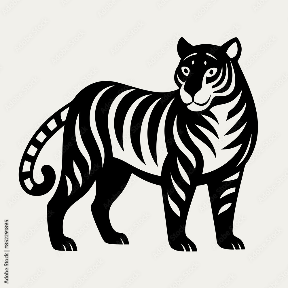 Vector illustration of a tiger Vector illustration of a tiger