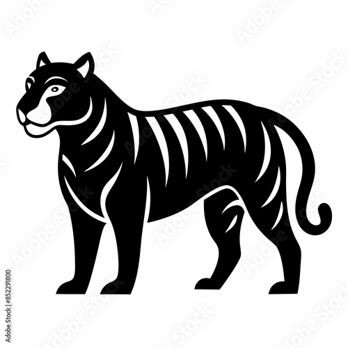 Vector illustration of a tiger