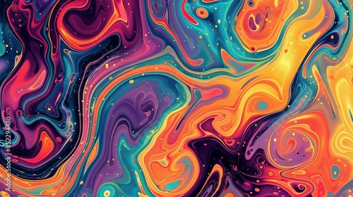 Dynamic Psychedelic Background