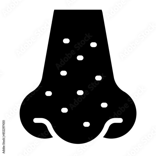 Blackhead comedo nose icon