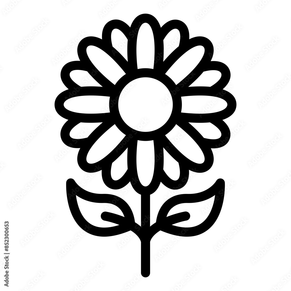 Daisy Flower blossom icon Daisy Flower blossom icon