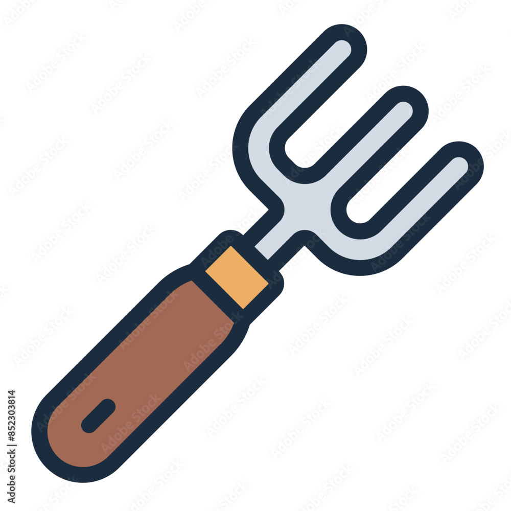 Fork gardening tools icon Fork gardening tools icon