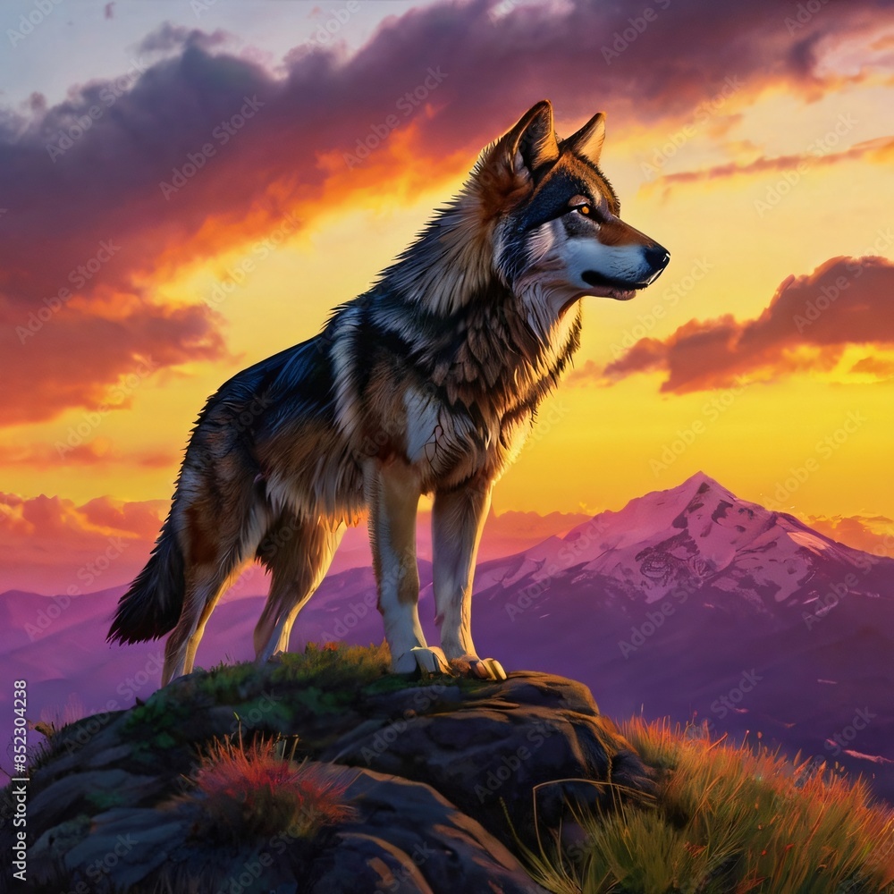 wolf in the mountains wolf in the mountains