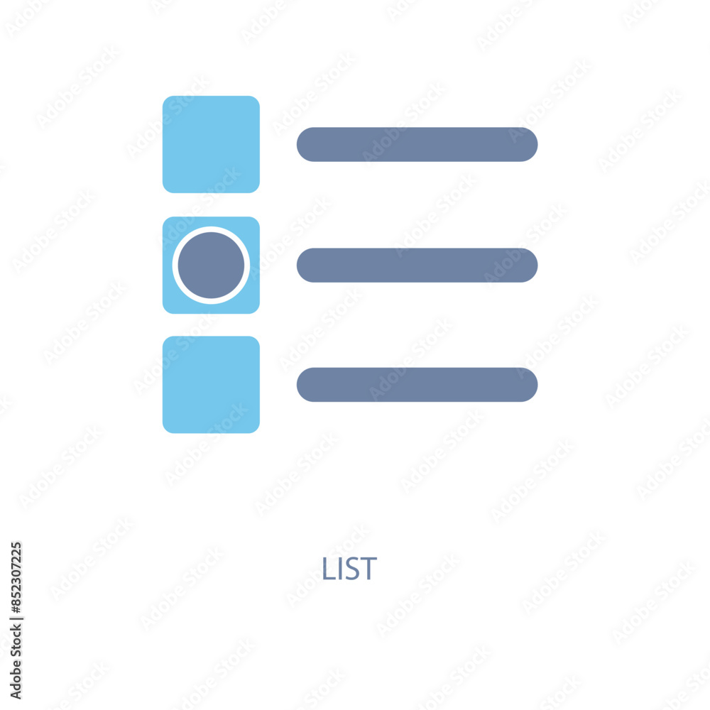 list concept line icon. Simple element illustration. list concept outline symbol design. list concept line icon. Simple element illustration. list concept outline symbol design.