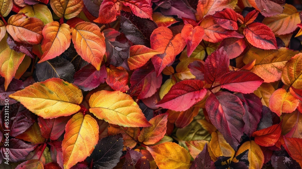 Close up photography of the enchanting colors of autumn foliage Close up photography of the enchanting colors of autumn foliage