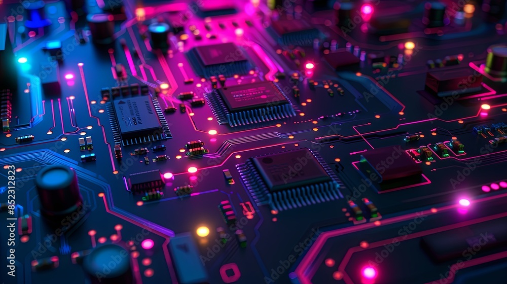 an abstract hardware board an abstract hardware board