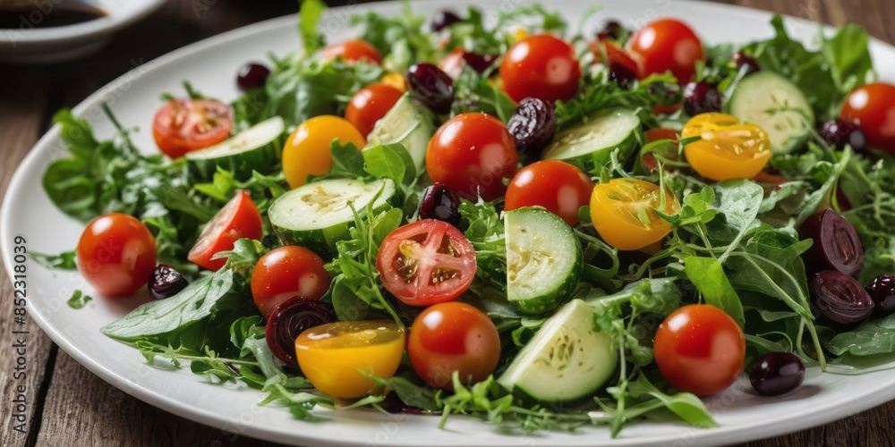 Colorful Tomato and Cucumber Salad Colorful Tomato and Cucumber Salad