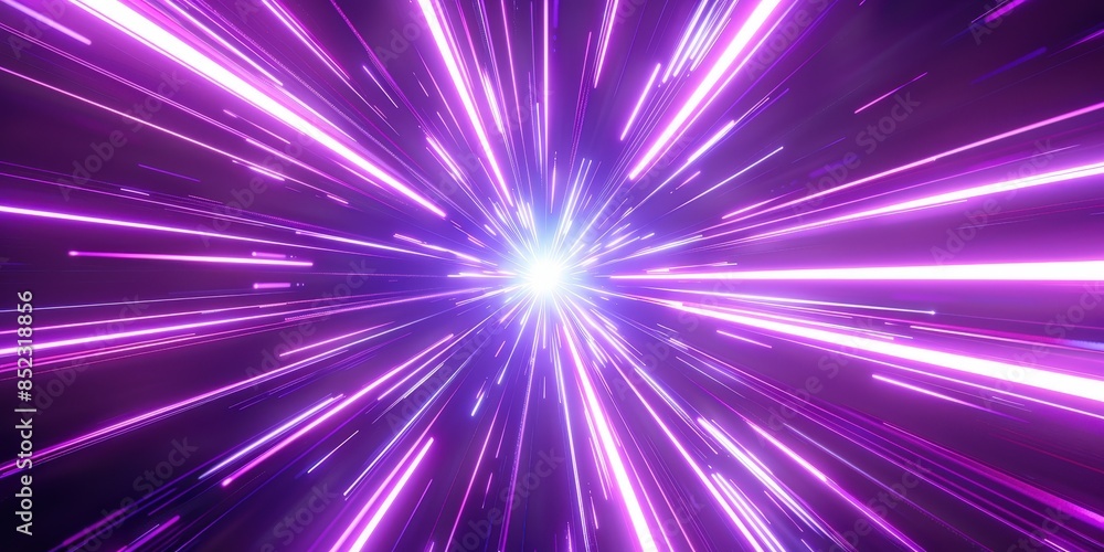 Purple and White Light Streaks in Space Purple and White Light Streaks in Space
