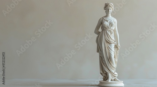 Greek sculpture of beautiful young woman, marble statue, Ancient Greek architecture, Roman sculpture