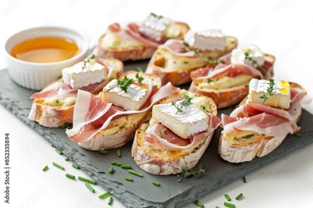 Delicate Camembert & Prosciutto Tartines with Salty Prosciutto Delicate Camembert & Prosciutto Tartines with Salty Prosciutto