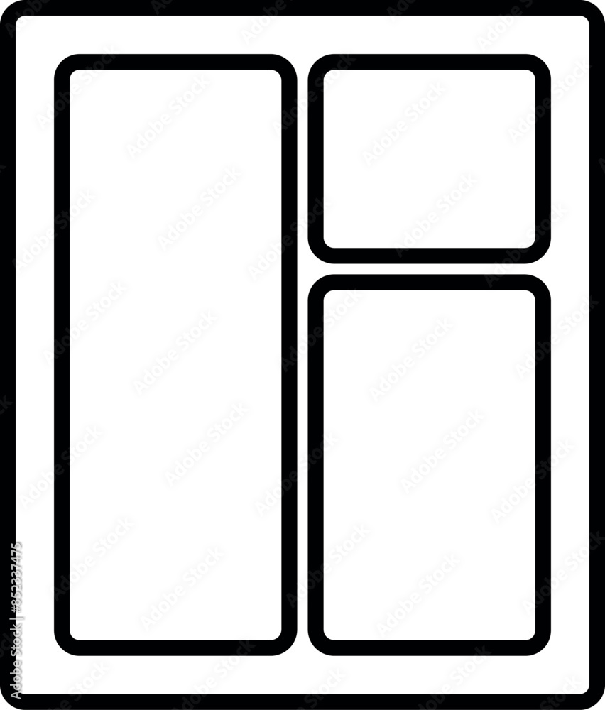 Window icon trendy design template Window icon trendy design template