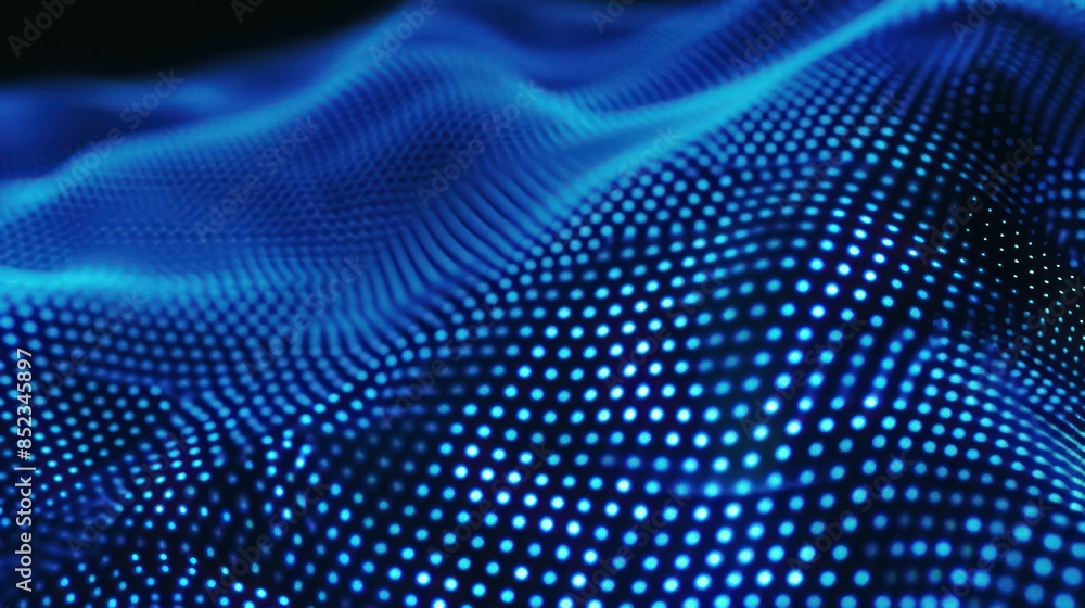 Abstract Blue Dotted Wave Abstract Blue Dotted Wave
