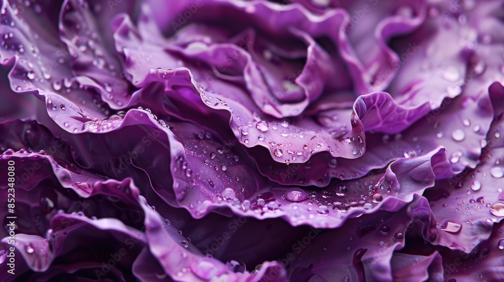 Obraz premium Close up of Purple cabbage texture