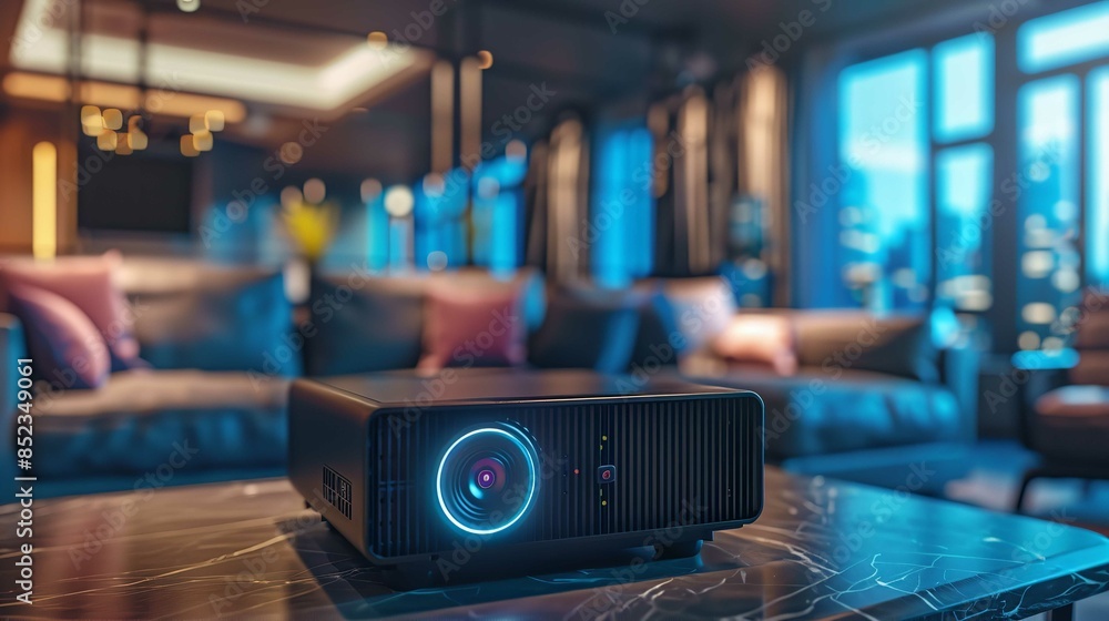 Modern Digital Projector in a Business or Educational Setting Modern Digital Projector in a Business or Educational Setting