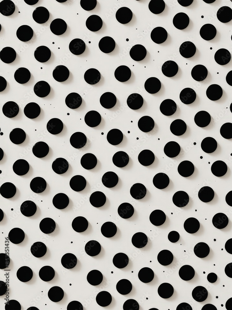 Black and White Polka Dot Pattern. Black and White Polka Dot Pattern.