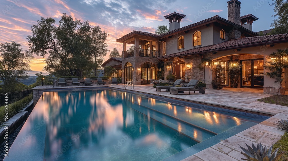 Obraz premium fountain at night