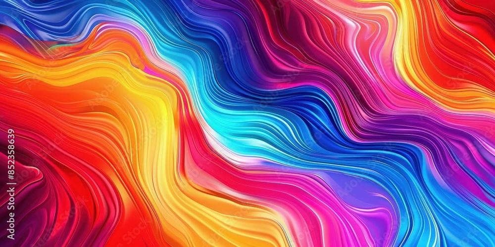 Fototapeta premium Abstract Swirls of Vibrant Color