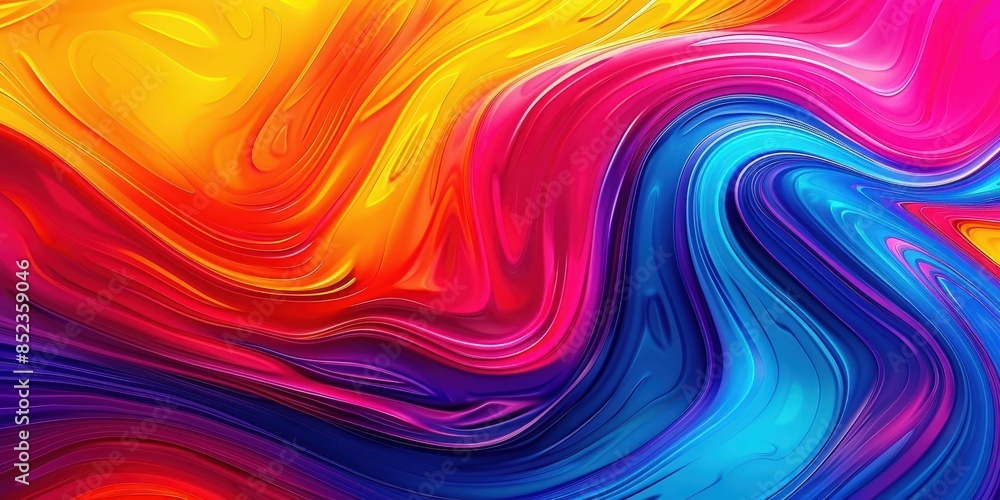 Abstract Swirling Colorscape Abstract Swirling Colorscape