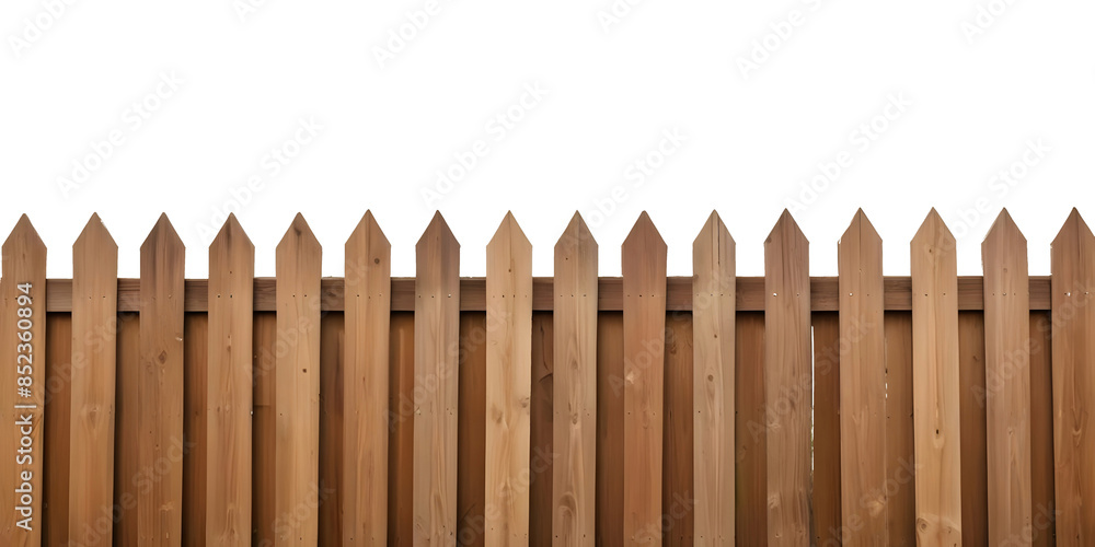 wooden fence isolated on white wooden fence isolated on white