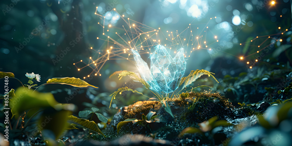 Magische Lichtblume, made by AI Magische Lichtblume, made by AI