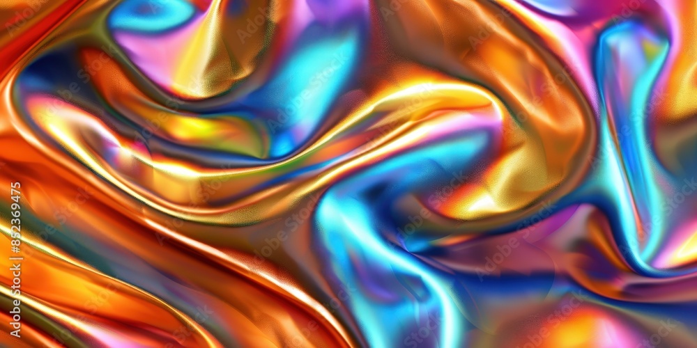 Fototapeta premium Abstract Iridescent Texture with Shimmering Colors