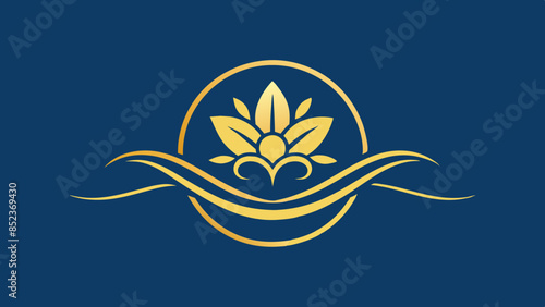 Logo design for products, cosmetics, health, spa, and yoga. Jewelry logo design vector