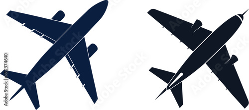 A cute airplane looks awesome vector illustration
