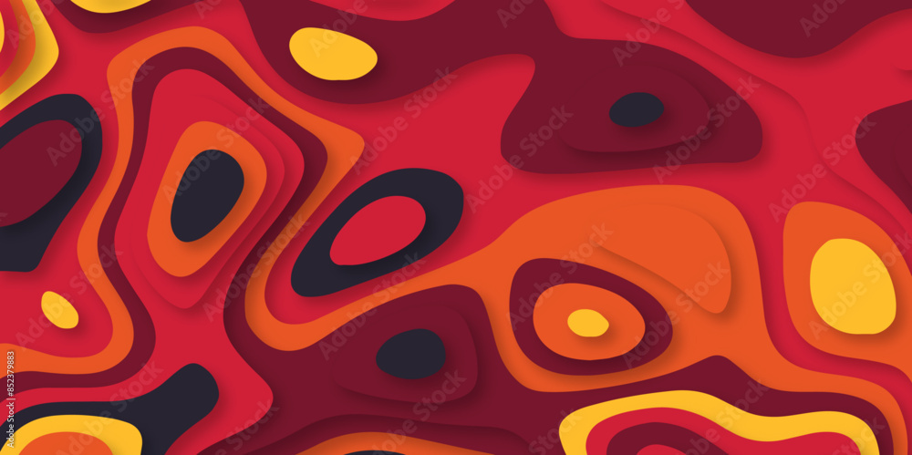Abstract colored paper texture background. Abstract Background with 3d circle multicolor papercut layer vector. Abstract colored paper texture background. Abstract Background with 3d circle multicolor papercut layer vector.