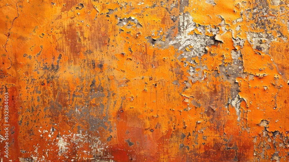 Texture of abstract grunge background in orange