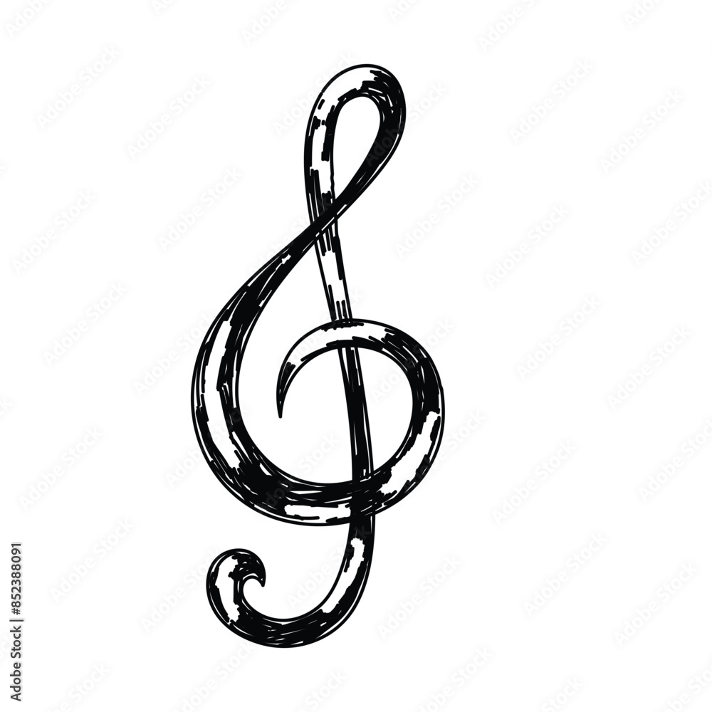 Obraz premium musical notes and basic musical scales